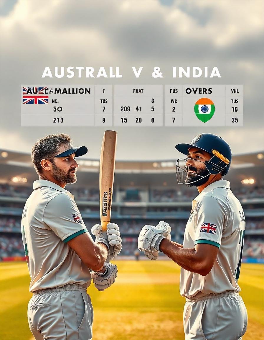 australian men’s cricket team vs india national cricket team match scorecard